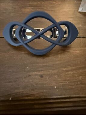 Navy Infinity Hair Clip - Women's Accessory